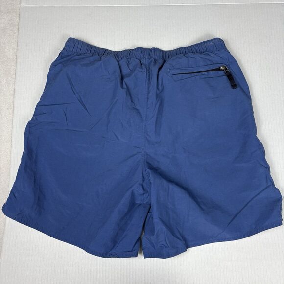 Y2K Polo Ralph Lauren Swim Trunks Spellout L Blue 7 Inseam Lined Sport Vintage - Picture 8 of 11